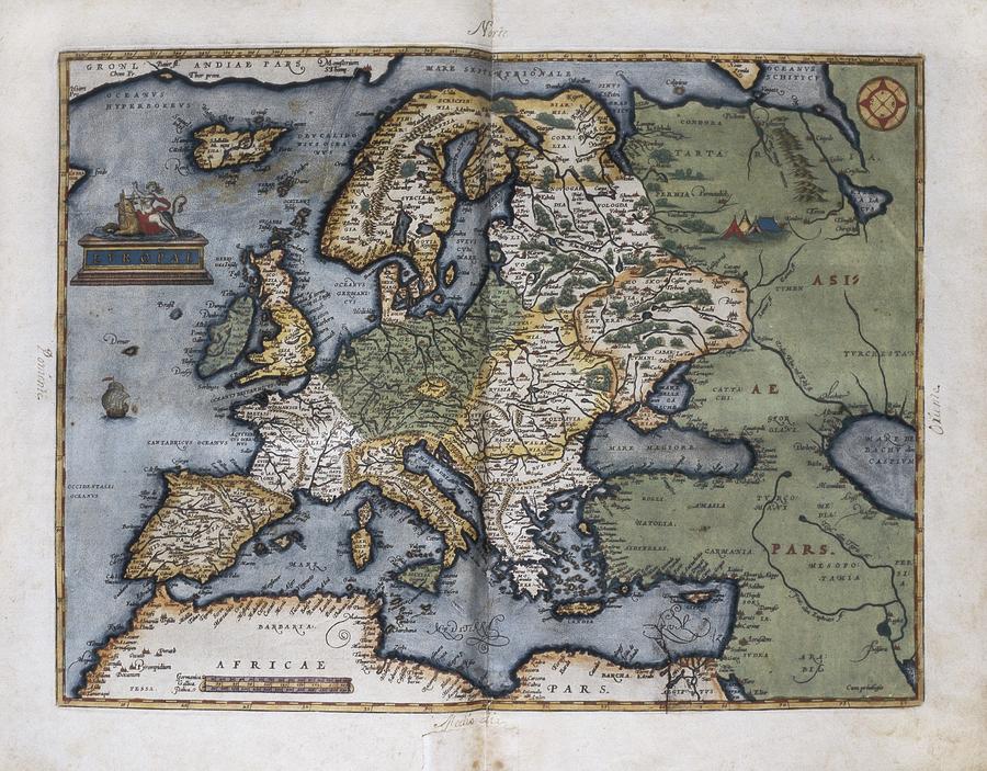 Map Photograph - Theatrum Orbis Terrarumby Abraham by Everett