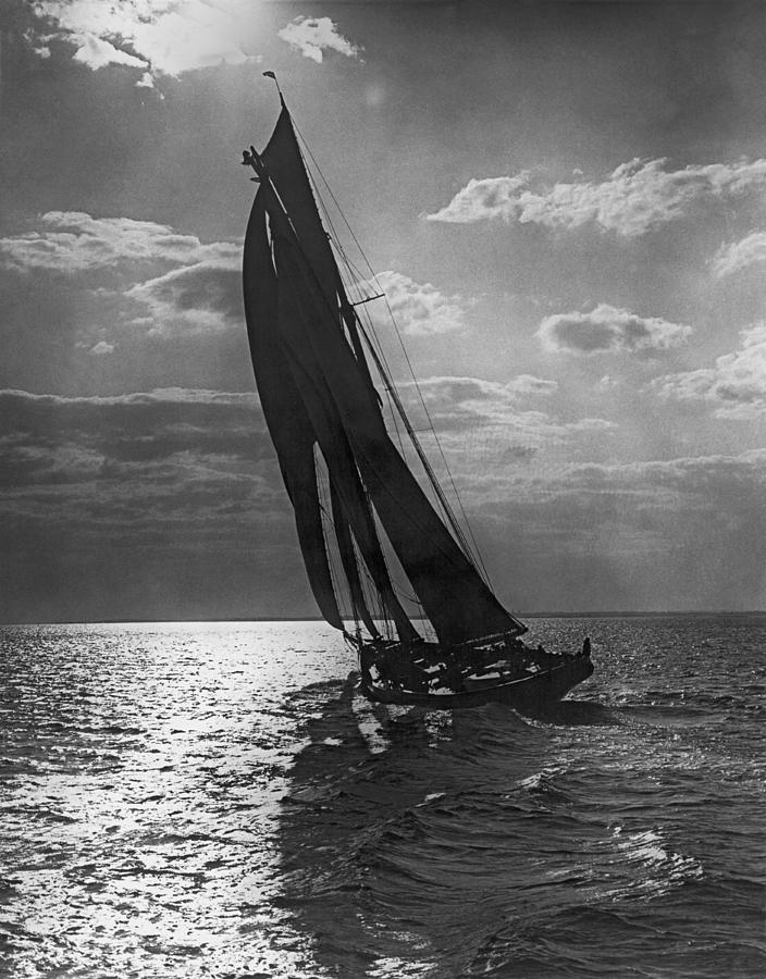 Thebaud Setting Out To Sea Photograph by Underwood Archives