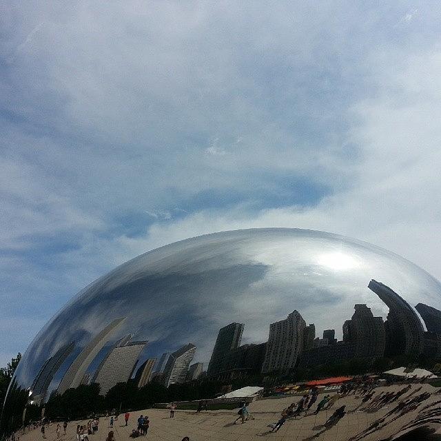 Chicago Photograph - #thebean #chicago #downtown #nofilter by Romit Dodhia