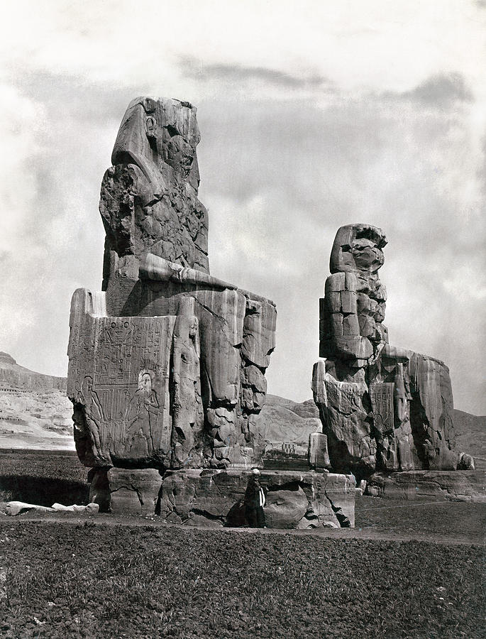 Thebes Colossi Of Memnon Photograph by Granger