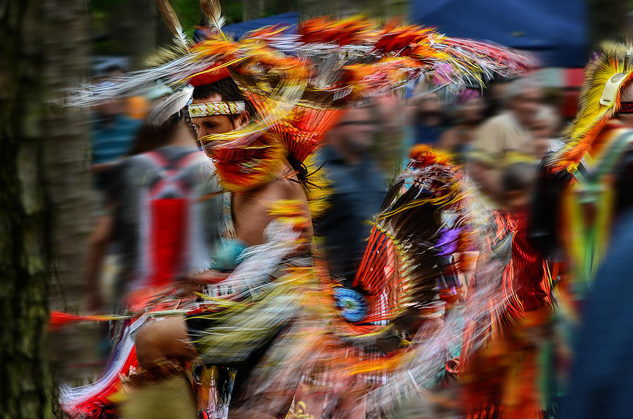 Native American Photograph - Their Spirit is Among Us - Nanticoke Powwow Delaware by Kim Bemis