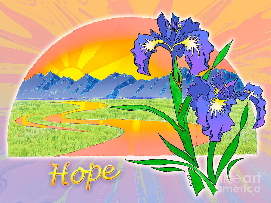 Themes of the Heart-Hope Painting by Teresa Ascone