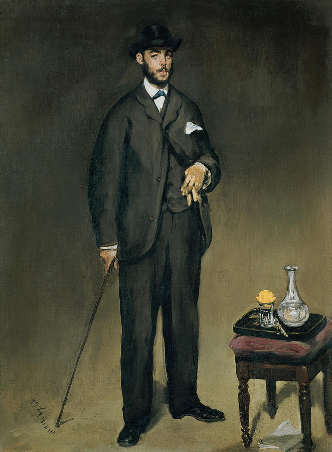 Portrait Photograph - Theodore Duret 1838-1927 Oil On Canvas by Edouard Manet