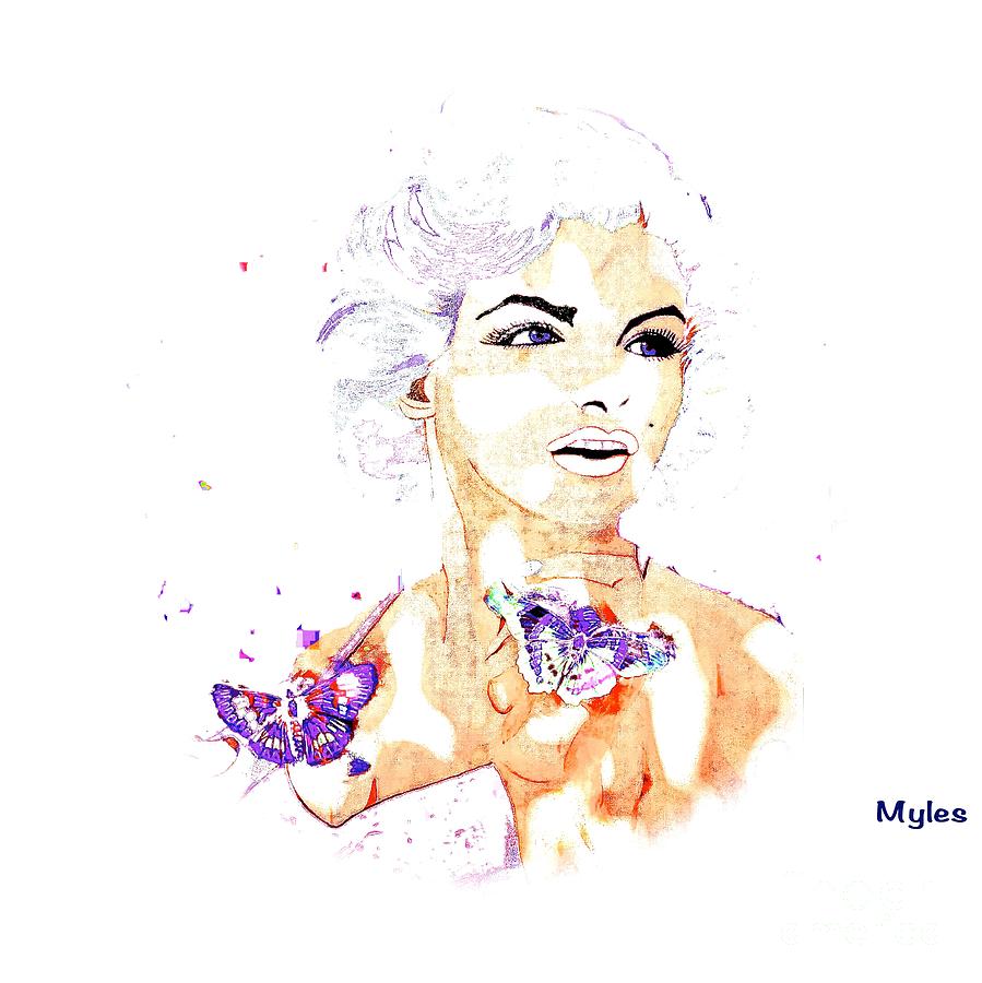  A Beautiful Girl Named Marilyn Painting by Saundra Myles