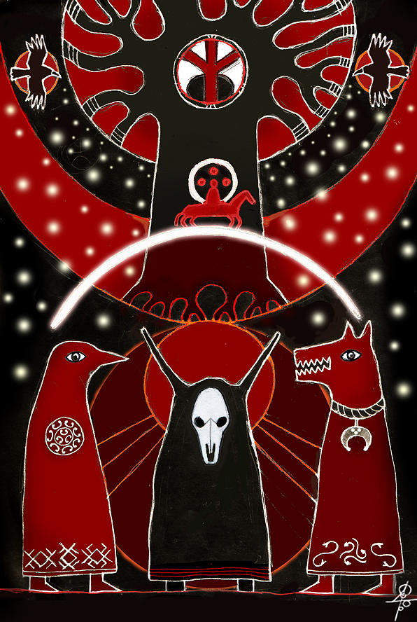 Slavic Mythology Digital Art - There Where The Sun Goes Down by Maxim Sukharev Slavic Mythology Digital Art - There Where The Sun Goes Down by Maxim Sukharev