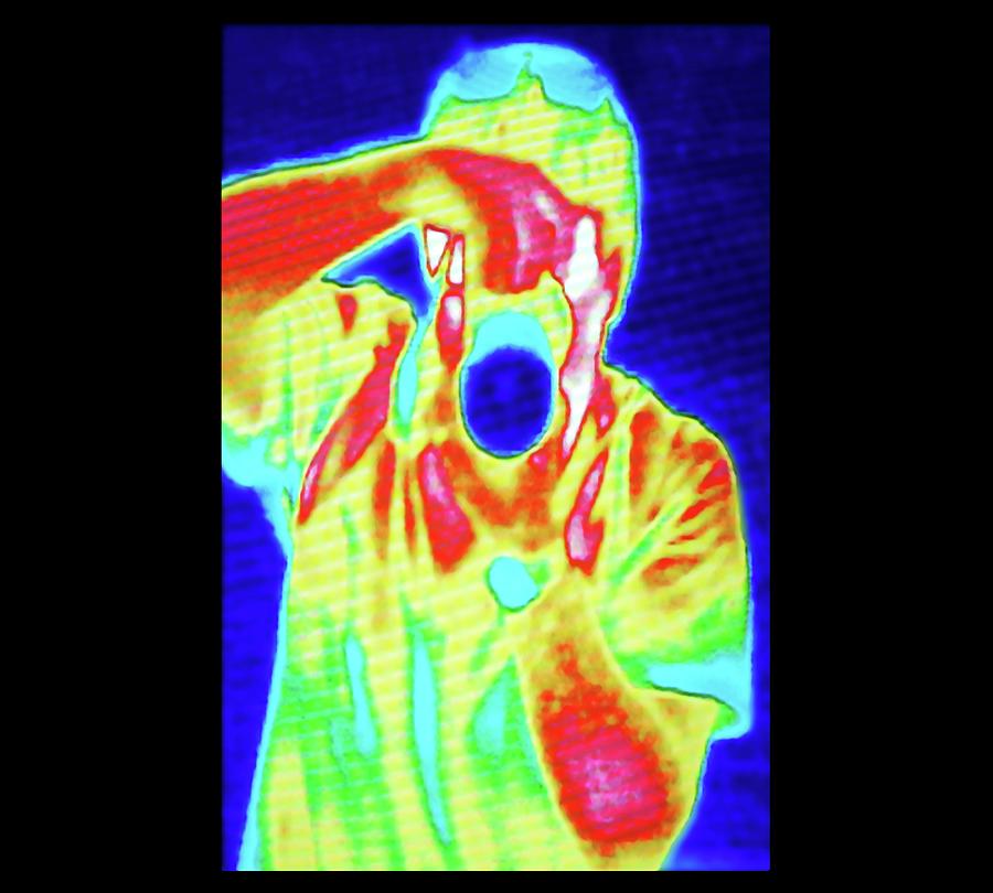 Human Photograph - Thermal Camera Self Portrait by Zephyr