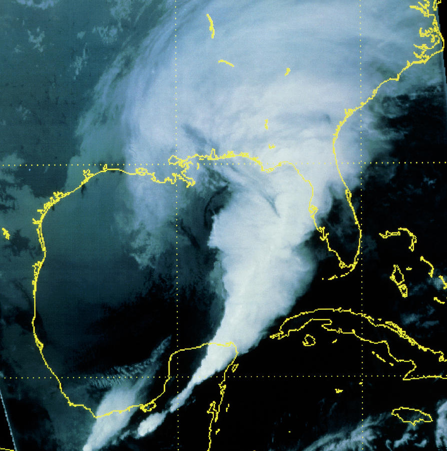 Thermal Ir Image Of Frontal Storm Photograph by National Snow And Ice Data Center/science Photo Library
