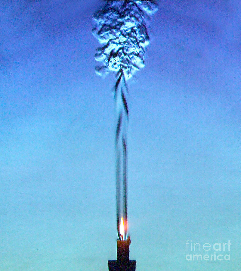 Thermal Plume Of Burning Candle Photograph by Gary S. Settles & Jason Listak