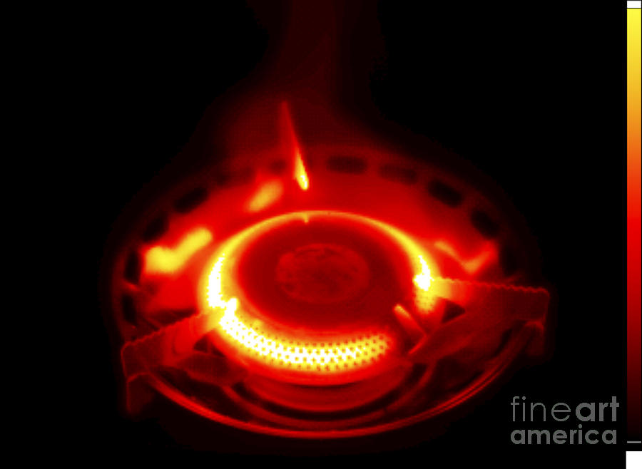 Thermogram Of A Propane Burner Photograph by GIPhotoStock