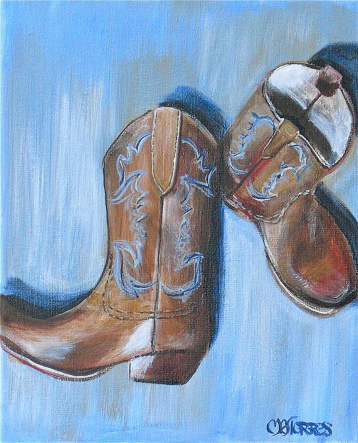 These Boots are Made for Walkin Painting by Melissa Torres