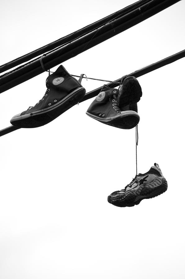 Shoes Photograph - These Streets Hung  by J C