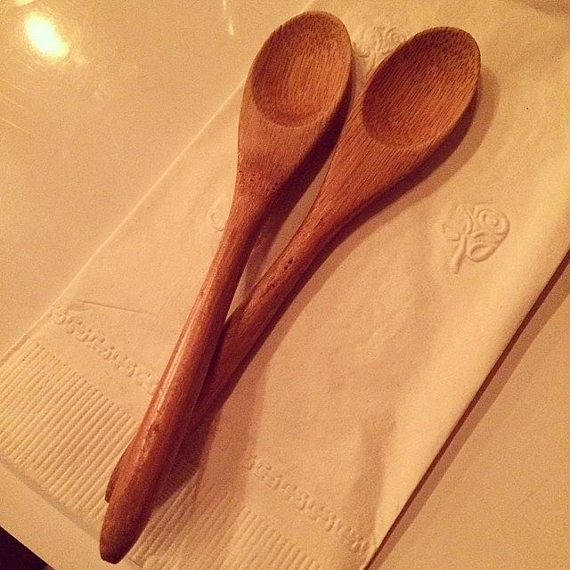 These Wooden Dessert Spoons Are Photograph by Allison Clayton