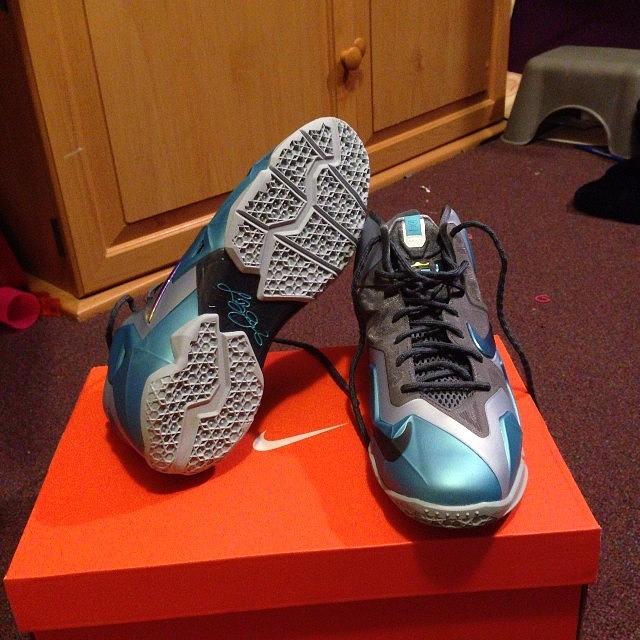 Sneakers Photograph - They Came Lebron 11 Gamma Blue by Dominic Obrien