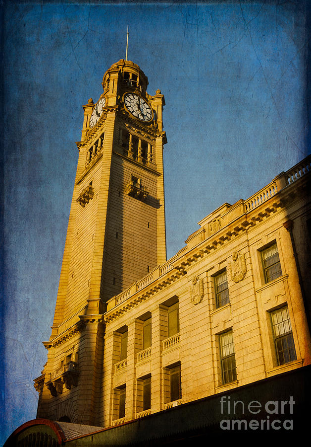 Architecture Photograph - They dont build them how they used to - Clock Tower of Central Station Sydney Australia by David Hill