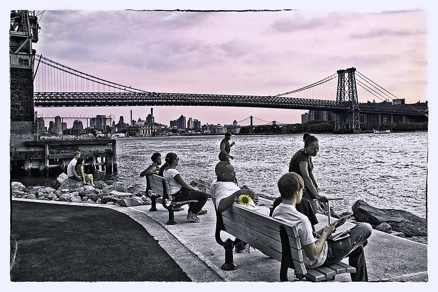 They Gathered At The Williamsburg Bridge - Brooklyn, New York Photograph by Madeline Ellis