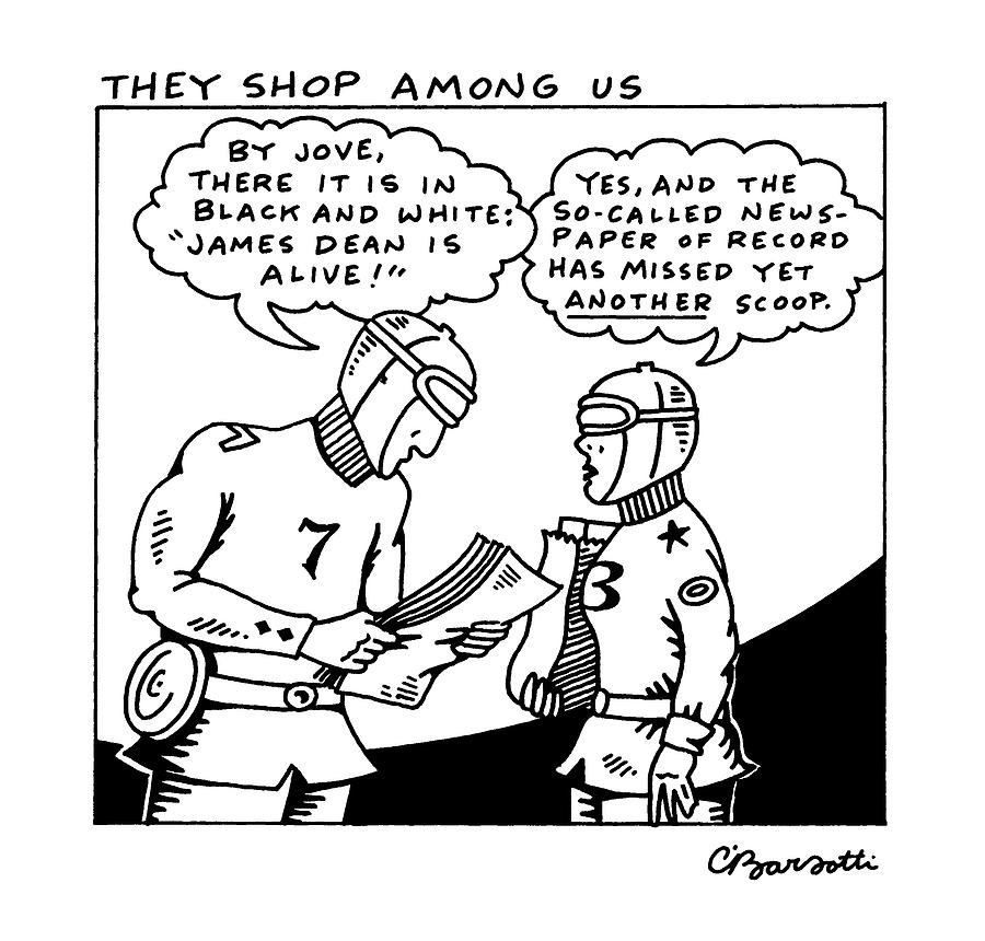 They Shop Among Drawing by Charles Barsotti
