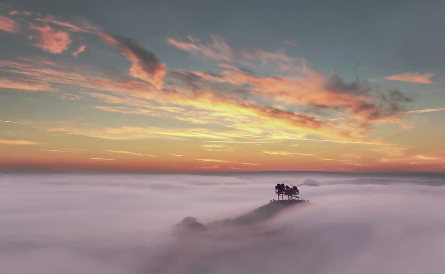 Thick Fog Over Hill Photograph by Colourful Images That Celebrate Dorset And Beyond.