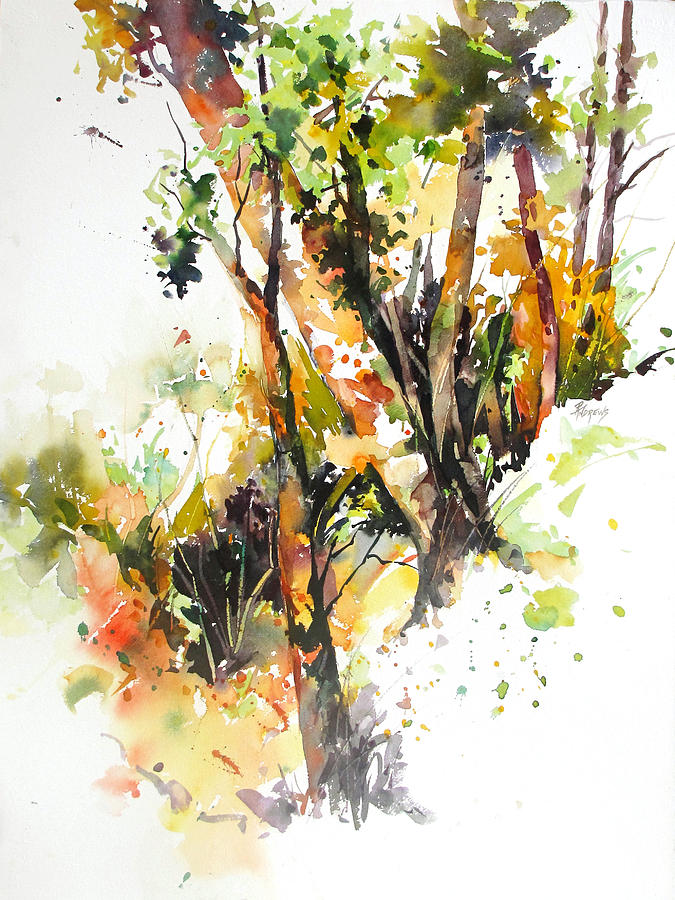 Trees Painting - Thicket by Rae Andrews