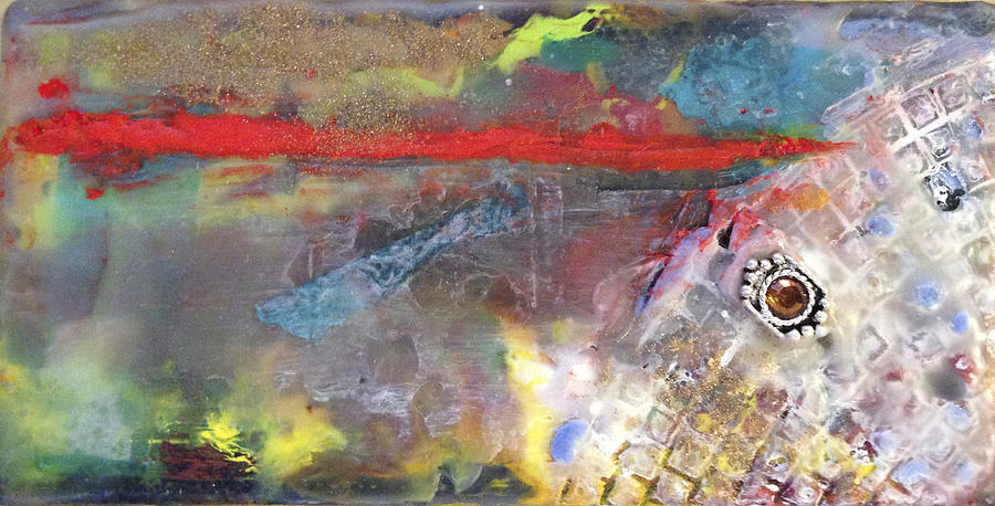 Thin Red Line #1 Painting by Vicki Ross