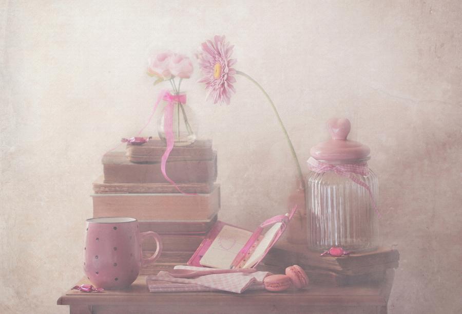Still Life Photograph - Think Pink by Delphine Devos