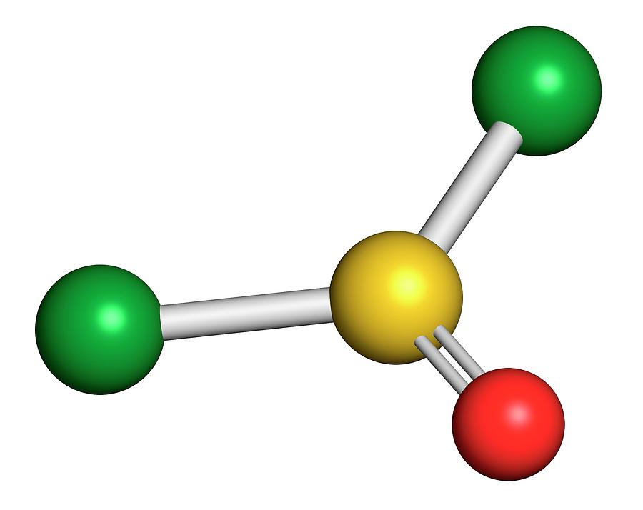 Thionyl Chloride Molecule Photograph by Molekuul/science Photo Library ...