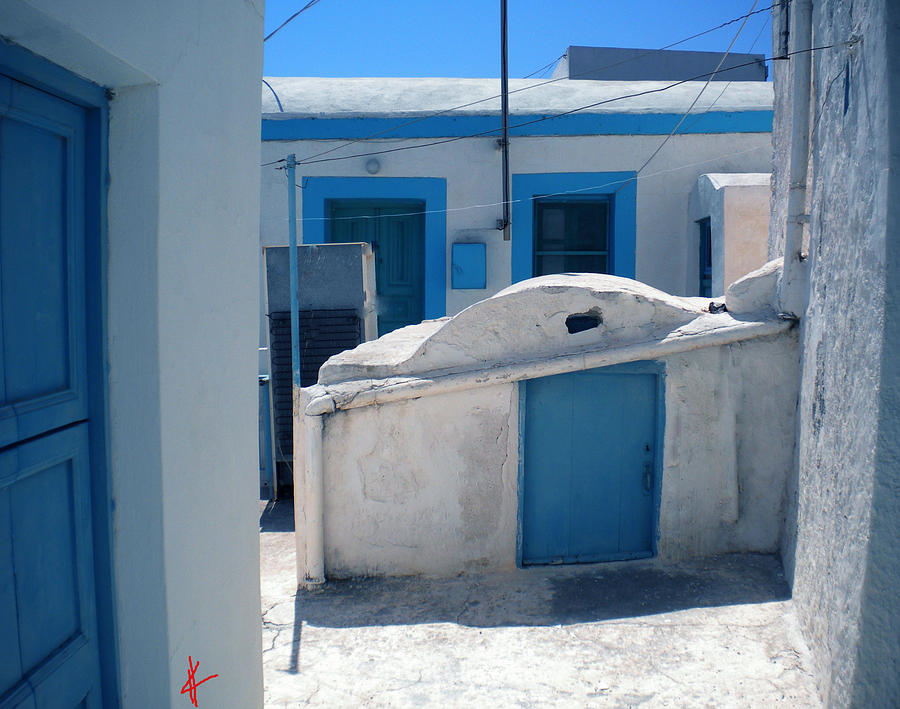Colette Photograph - Thirasia Santorini Island Hause by Colette V Hera Guggenheim
