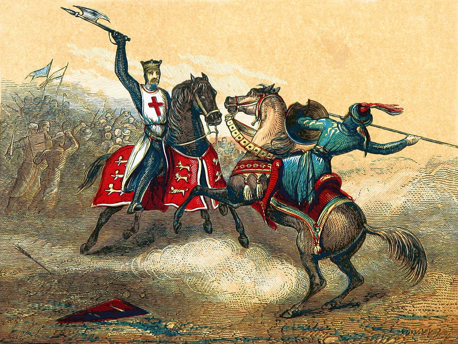 Third Crusade, King Richard Battles Photograph by British Library