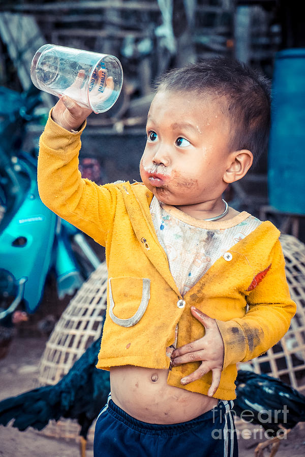 Thirsty Child Photograph by Sabino Parente