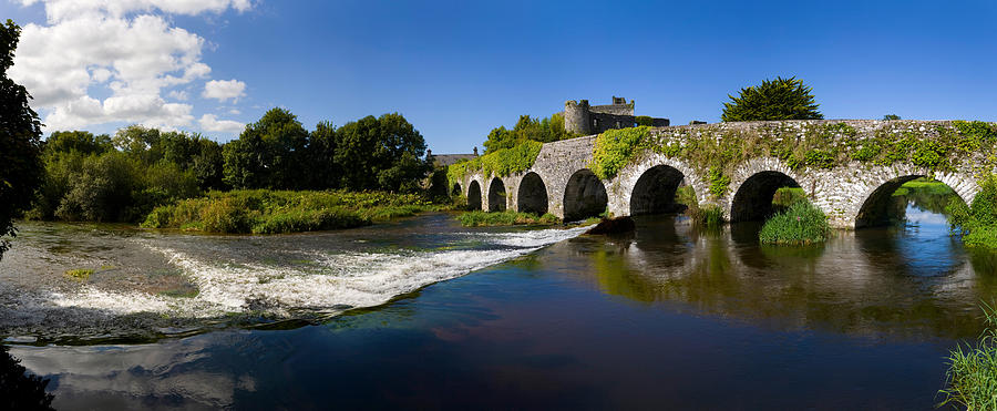 Architecture Photograph - Thirteen Arch Bridge Over The River by Panoramic Images