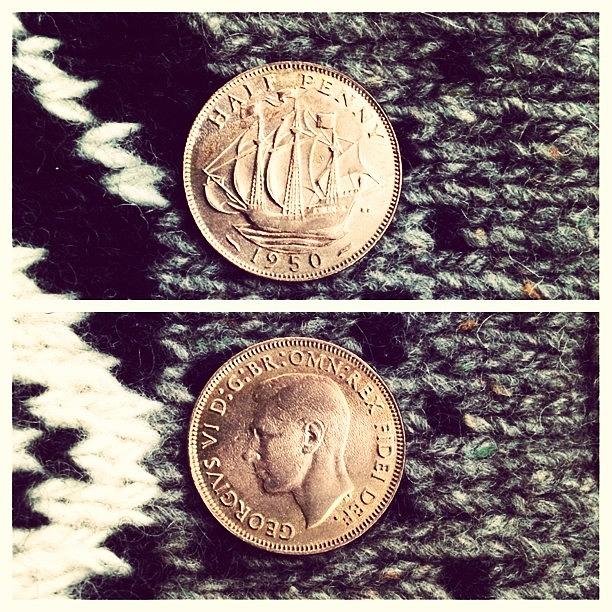 Hapenny Photograph - This Coin Is Older Than Most People I by Neil Gray
