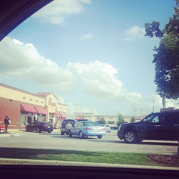 Chickfila Photograph - This Drive Thru Line At #chickfila Down by Justme MsB