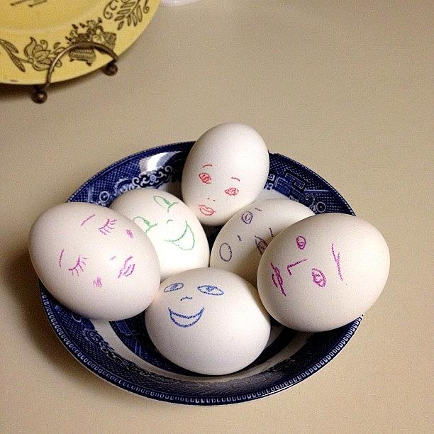 Egg Photograph - This How We Do Boiled Eggs Around Here by Lynda Harrison