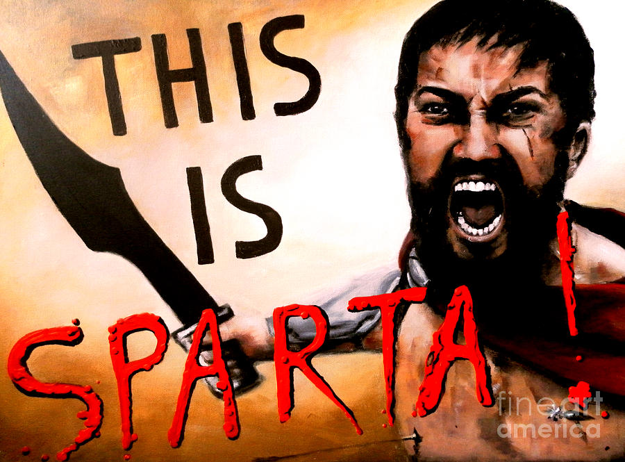 Human Body Painting - This is Sparta by Marina Joy