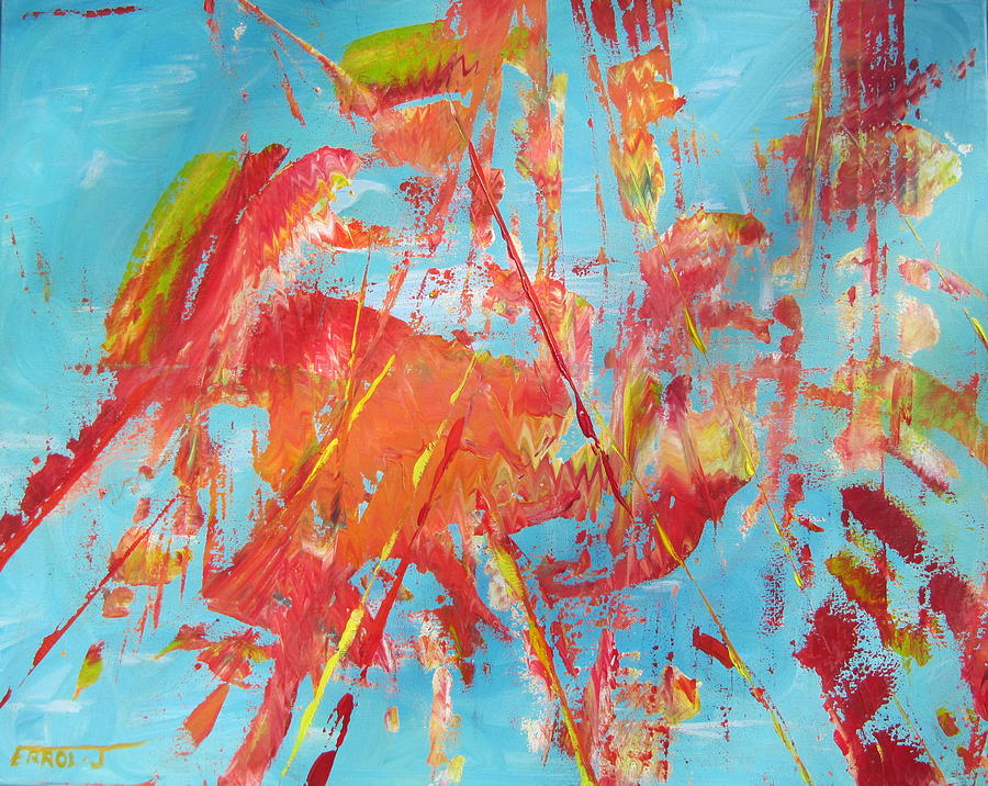 Abstract Painting - This is Warm Africa by Errol  Jameson