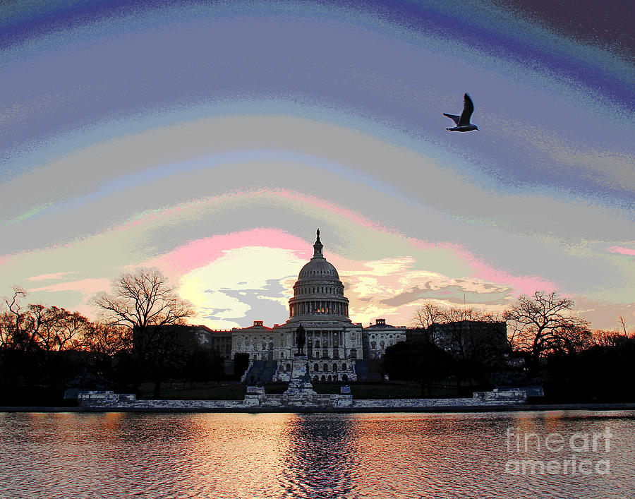 This Morning In DC Photograph by Larry Oskin
