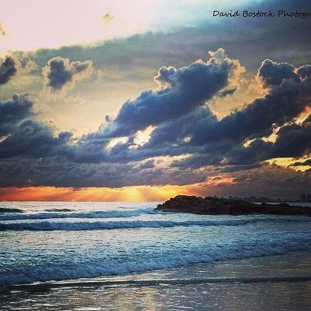 Australia Photograph - This Mornings Currumbin Beach Sunrise by David Bostock Photography