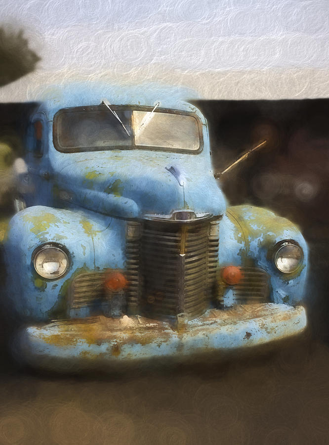 Vintage Digital Art - This old truck 13 by Cathy Anderson