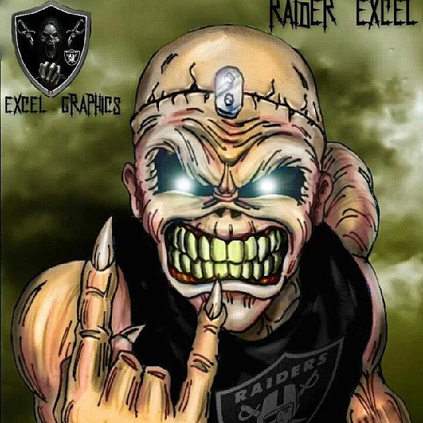 This Raiders Meets Eddie From Iron Photograph by Carlos Sanchez