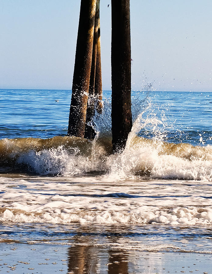 Myrtle Beach Photograph - This too shall pass waves at Myrtle beach by Flees Photos