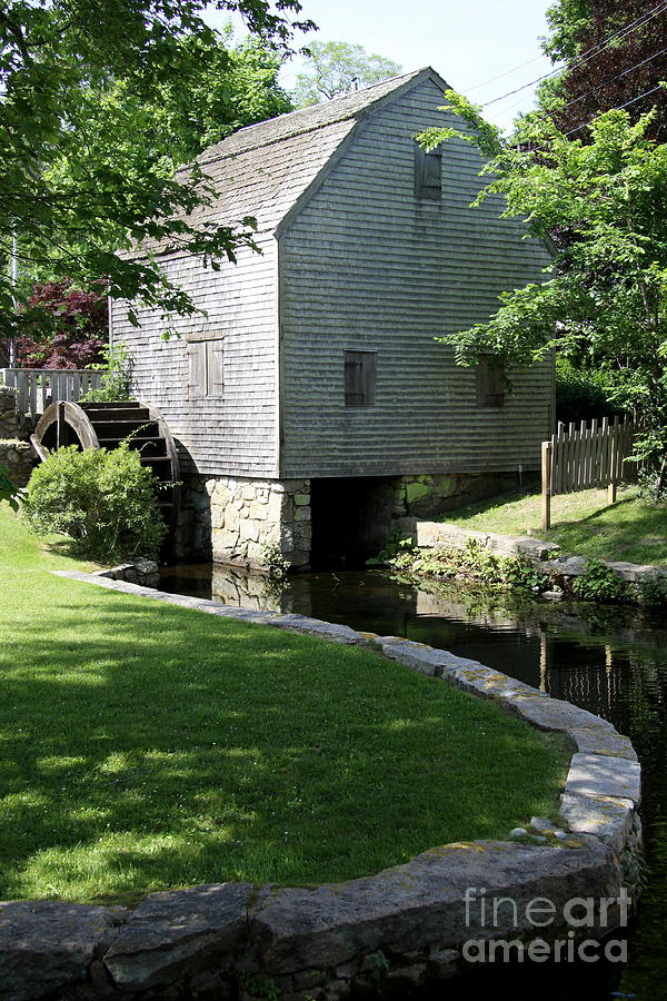 Nature Photograph - Thomas Dexters Grist Mill by Christiane Schulze Art And Photography