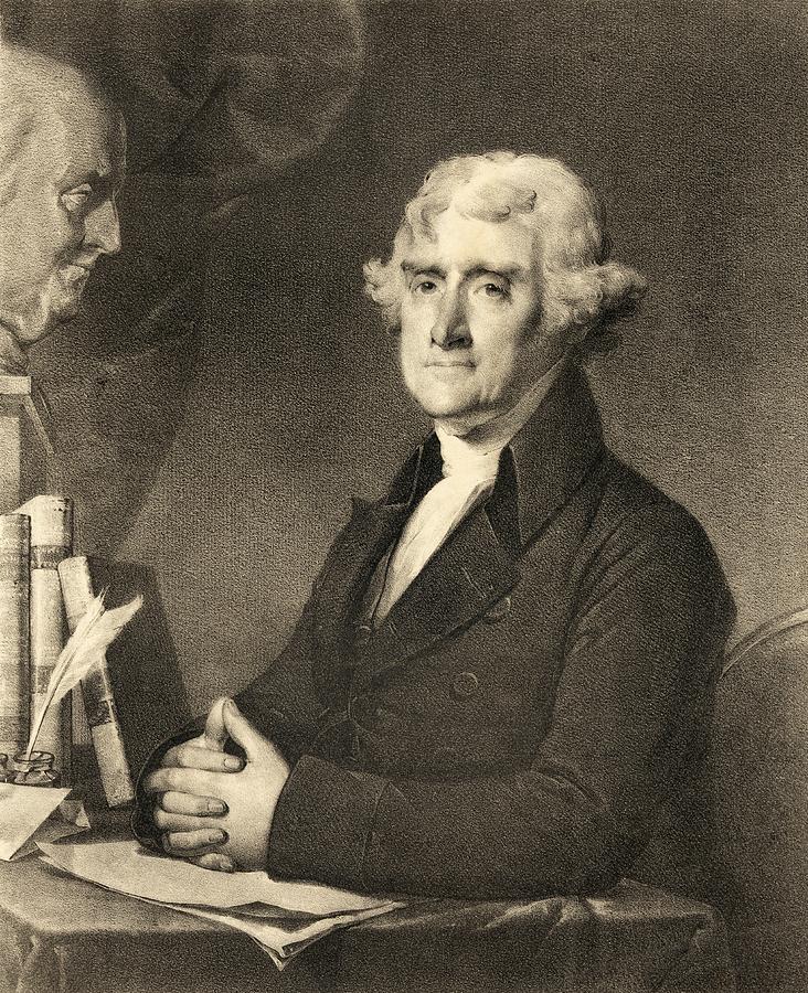 Thomas Jefferson Drawing by American School Fine Art America