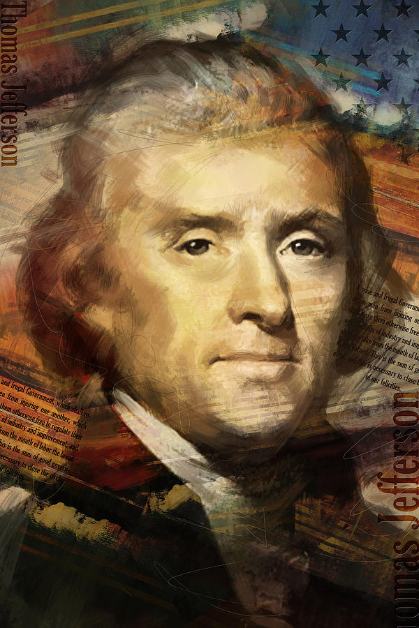 Thomas Jefferson Painting - Thomas Jefferson by Corporate Art Task Force