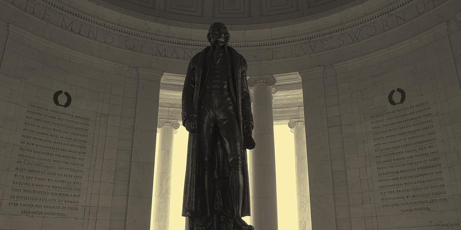 Thomas Jefferson Photograph - Thomas Jefferson In Hdr Panoramic by Joseph Hedaya