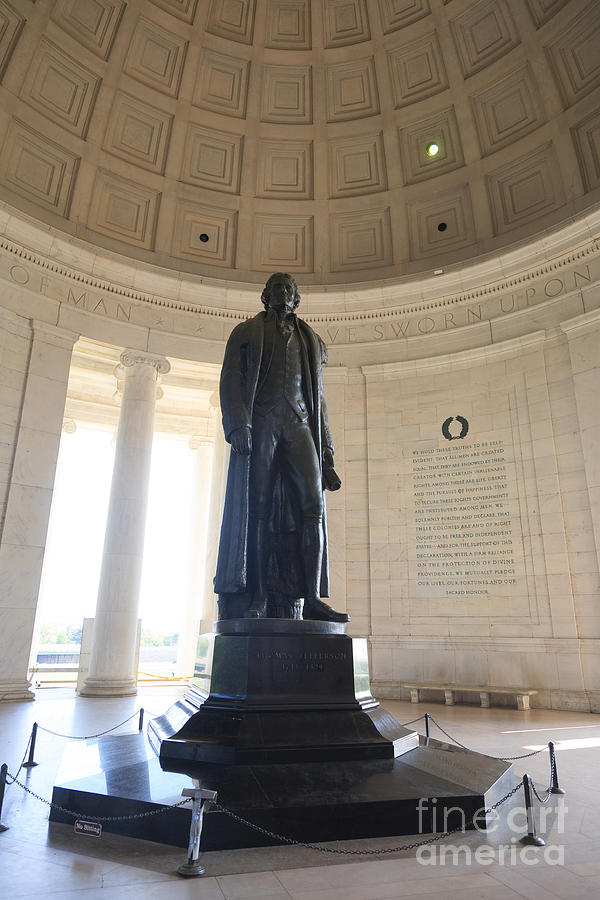 Thomas Jefferson Memorial in Washington DC. Photograph by Don Landwehrle