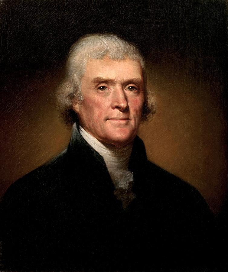 Thomas Jefferson Digital Art by Georgia Clare
