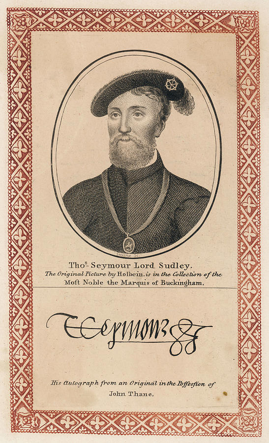 Thomas Drawing - Thomas, Lord Seymour Baron Of Sudeley by Mary Evans Picture Library Thomas Drawing - Thomas, Lord Seymour Baron Of Sudeley by Mary Evans Picture Library