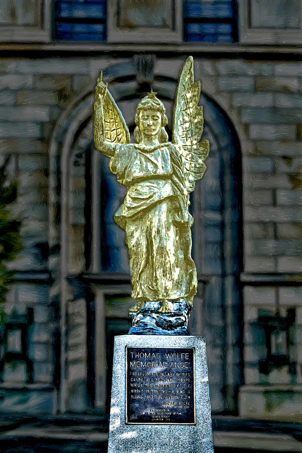Thomas Wolfe Memorial Angel Digital Art by John Haldane