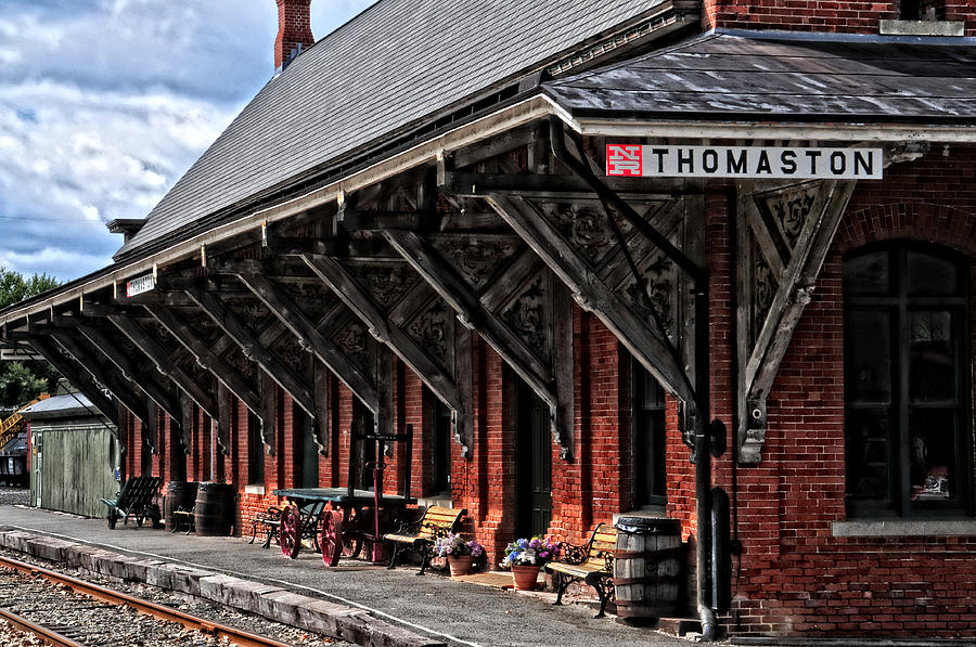 Transportation Photograph - Thomaston Train Station by Mike Martin