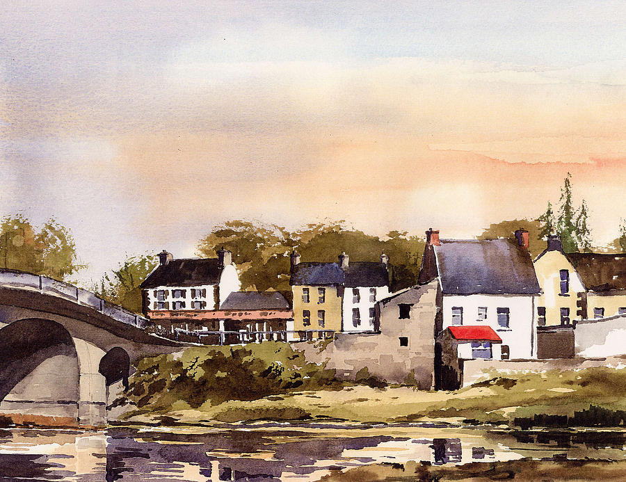 Thomastown  Kilkenny Painting by Val Byrne