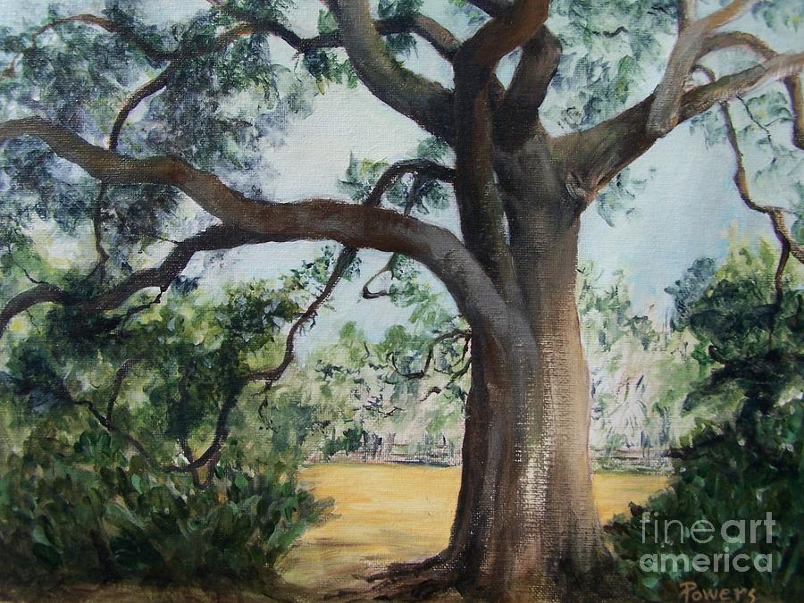 Nature Painting - Thomasville Oak by Mary Lynne Powers